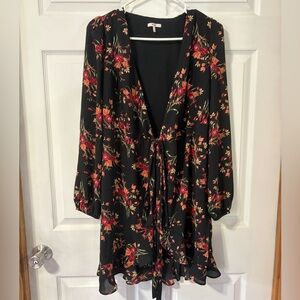 Miami Black Floral Cardigan